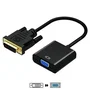 Aisens Cable Adaptador Convertidor de DVI Macho a VGA Hembra (DVI-D 24+1 a SVGA) - 30 cm - Negro - A147-0352